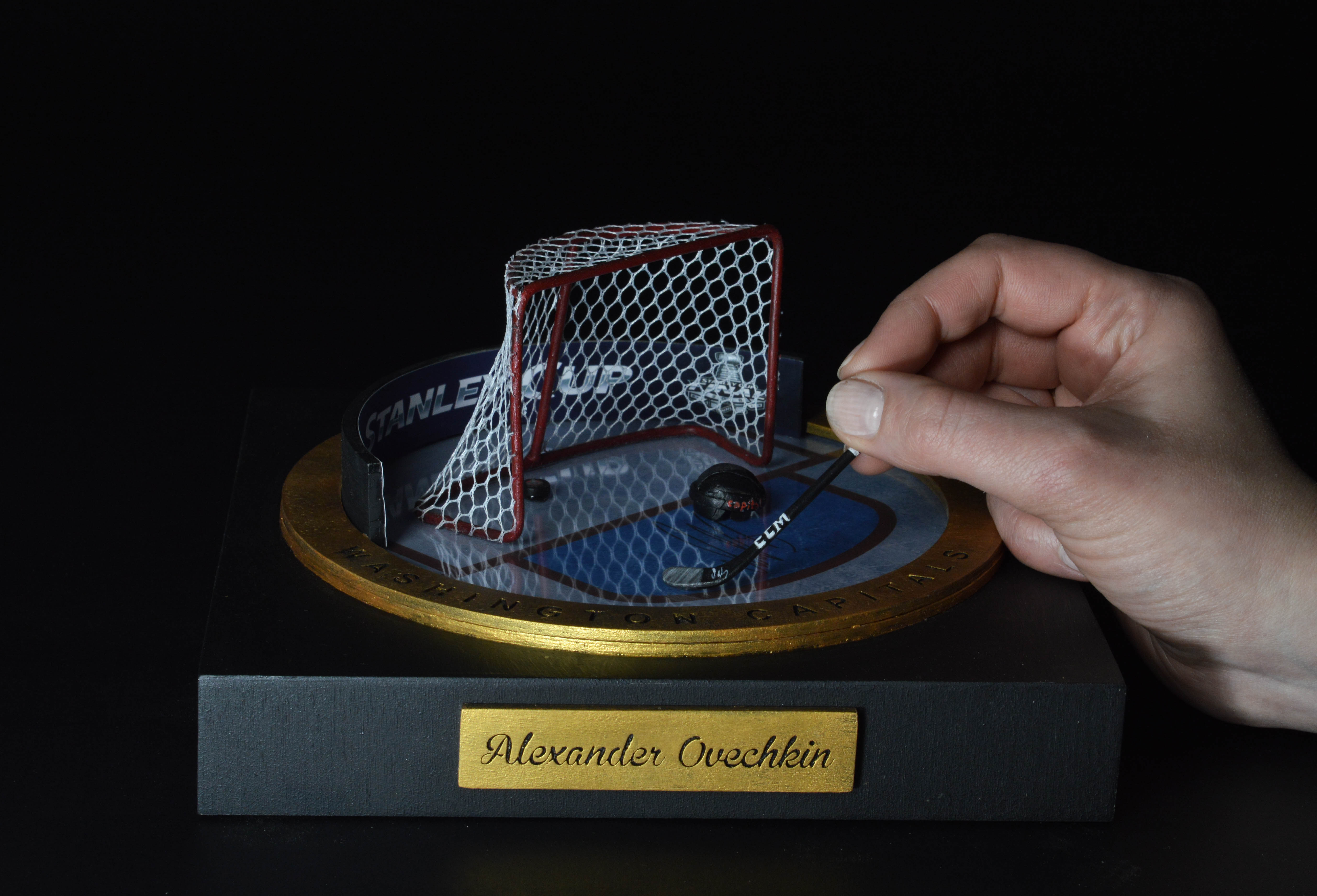 Ice hockey diorama